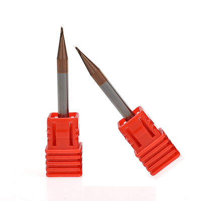 Estremità solida Mills Hrc 65 del naso della palla del micro 0.2mm per acciaio temperato