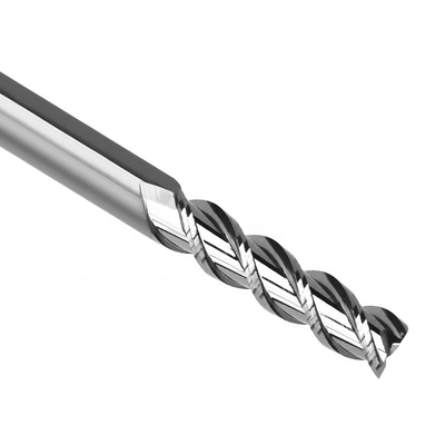 Alto mulino di estremità del carburo di tungsteno di rivestimento 8mm senza rivestimento per l'alluminio
