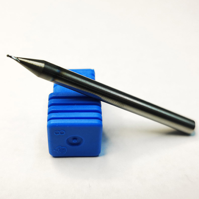 Mulino di estremità del naso della palla della flauto del micro 2 del carburo di tungsteno 0.3mm Hrc55