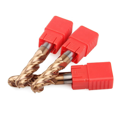 Estremità solida Mills Hrc 65 Sx del naso della palla delle flauto D10R5 del carburo di tungsteno 2