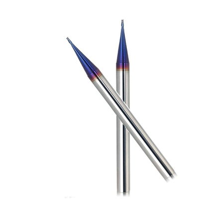 Mulini di estremità del carburo di tungsteno micro 0.4mm 2 flauto Hrc55