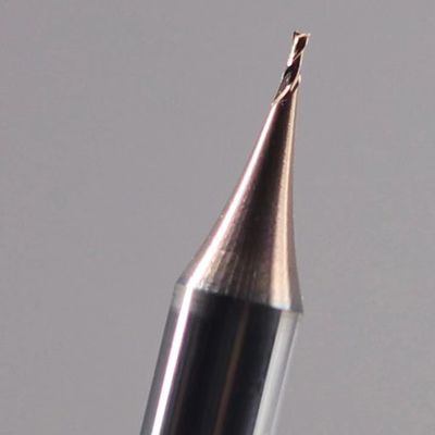 Carburo di tungsteno rivestito nano mulino di estremità da 0,4 millimetri Hrc65