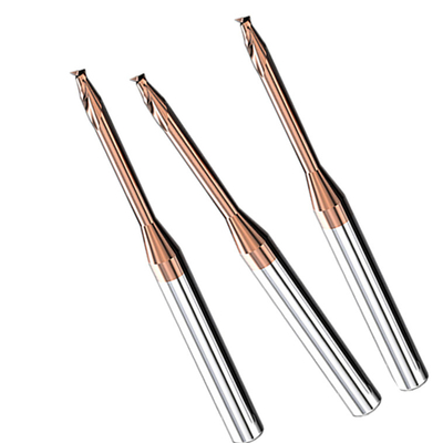 Mulino di estremità quadrato extra-lungo del naso delle flauto 2mm del collo 2 Hrc65 SX